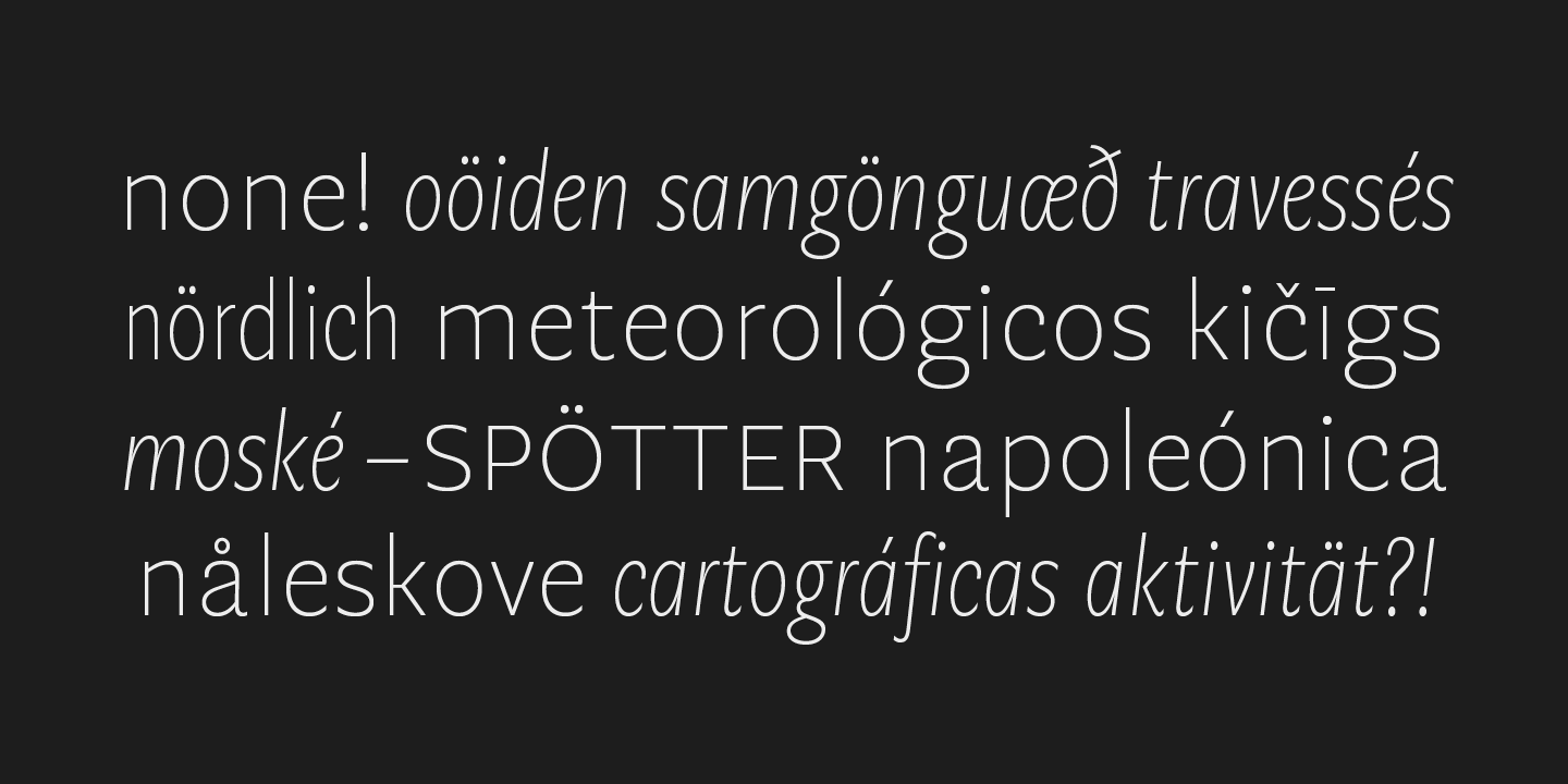 Geller Sans Cn Black Italic Font preview